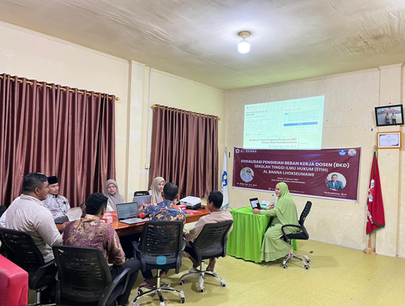 Dosen STIH Al-Banna Ikuti Pelatihan Pengisian BKD Bersama Asesor Nasional